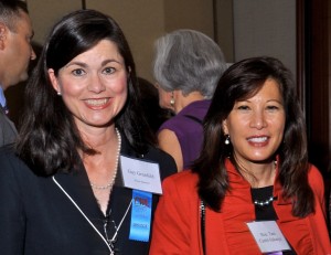 Gay Grunfeld (left) and Chief Justice Cantil-Sakauye